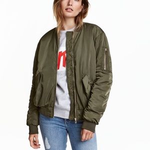 Olive Bomber Jacket